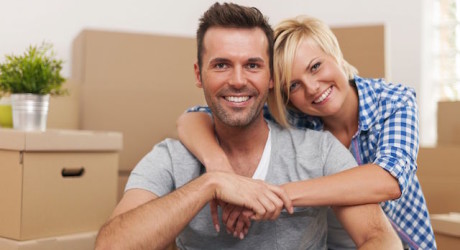 Couple moving into a new home together